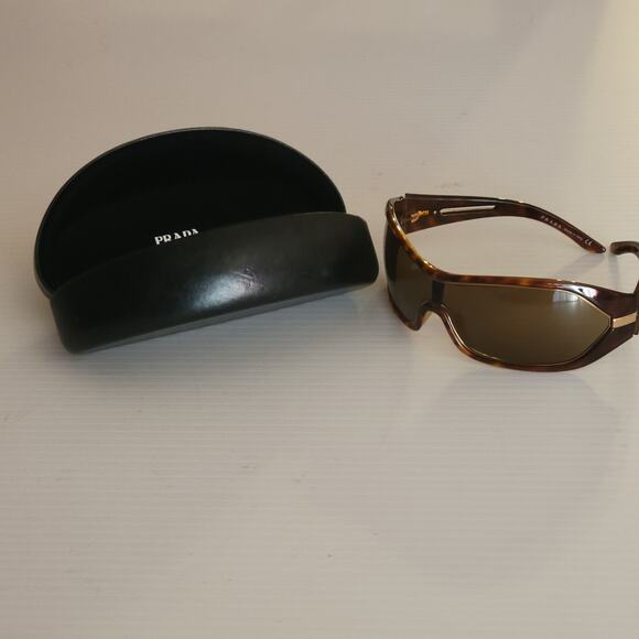 PRADA SPR09H 2AU-2P1 110 Brown Tortoise Sunglasses Frames Italy with case - Picture 11 of 14
